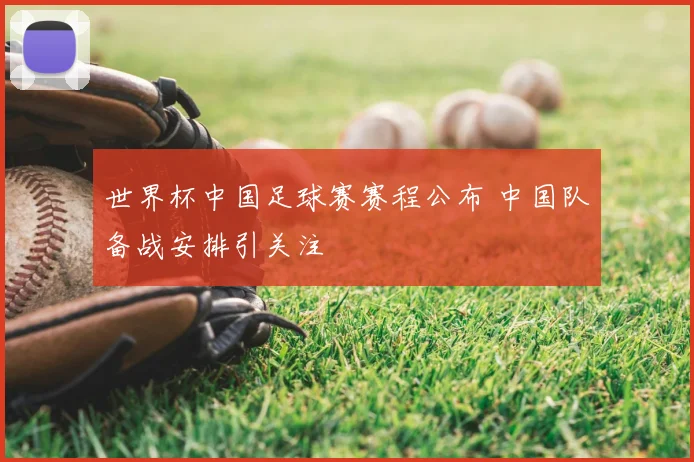 世界杯中国足球赛赛程公布 中国队备战安排引关注